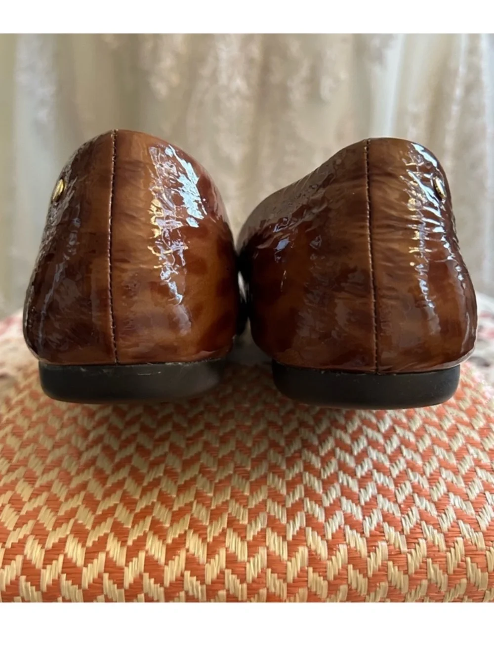 Coach Tortoise Patent Leather Flats - Picture 3 of 11